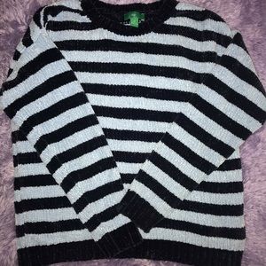 Soft, comfy, striped sweater/shirt